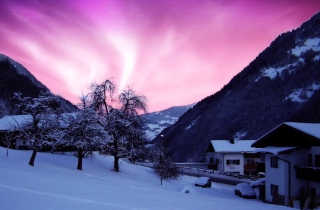 Free Purple Sky Picture for Android, iPhone and iPad