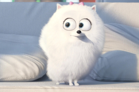 Обои The Secret Life of Pets, Snowball 480x320