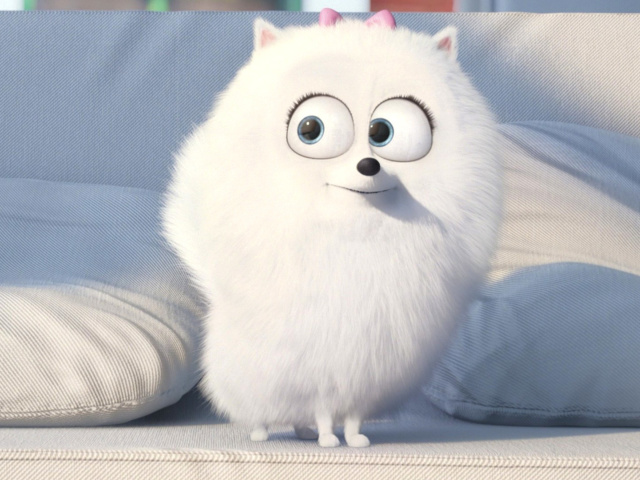 Fondo de pantalla The Secret Life of Pets, Snowball 640x480