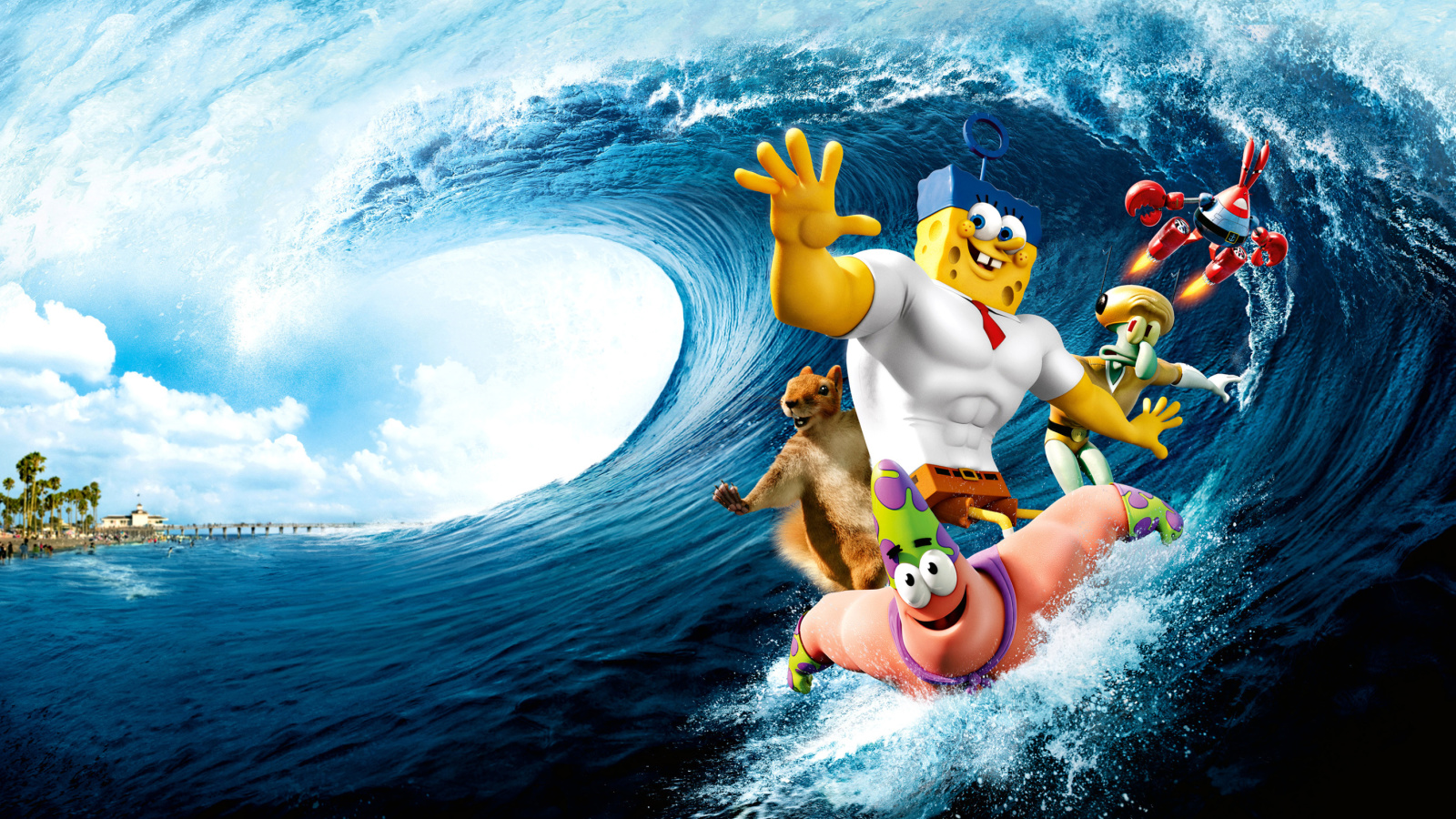 Screenshot №1 pro téma The SpongeBob Movie Sponge Out of Water 1600x900