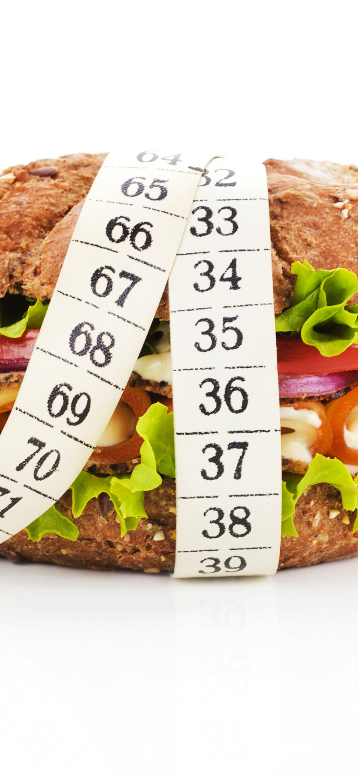 Healthy Diet Burger wallpaper 1170x2532