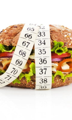 Fondo de pantalla Healthy Diet Burger 240x400