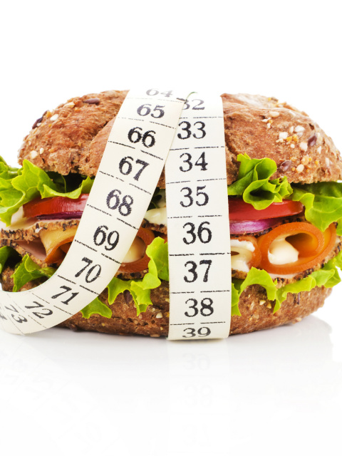 Das Healthy Diet Burger Wallpaper 480x640