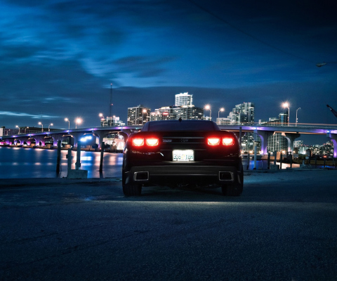 Sfondi Chevrolet Camaro In Night 480x400