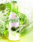 Fondo de pantalla Coca Cola Apple Flavor 128x160