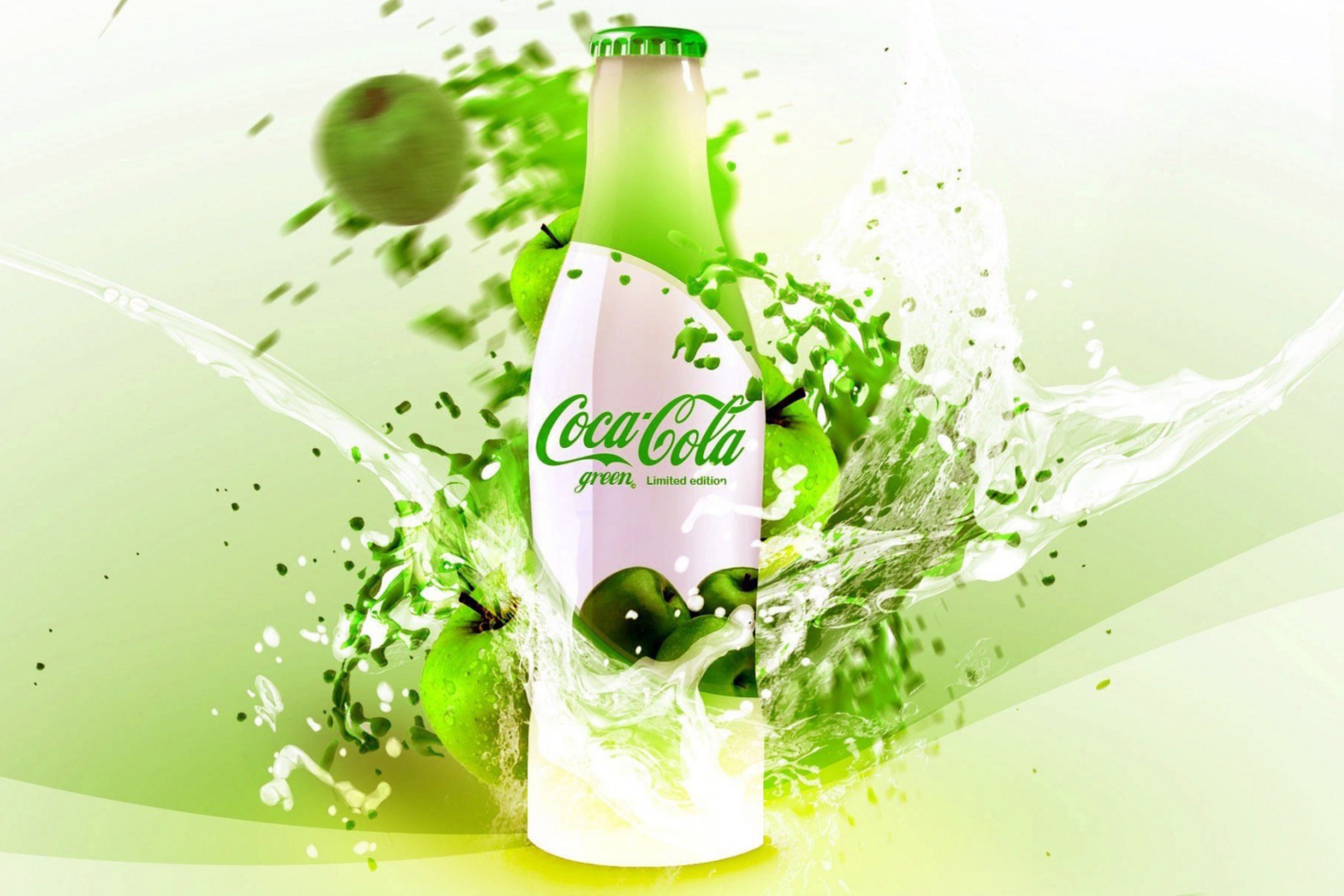 Fondo de pantalla Coca Cola Apple Flavor 2880x1920