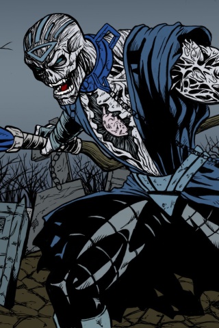 Das Nekron DC Comics Supervillain Wallpaper 320x480