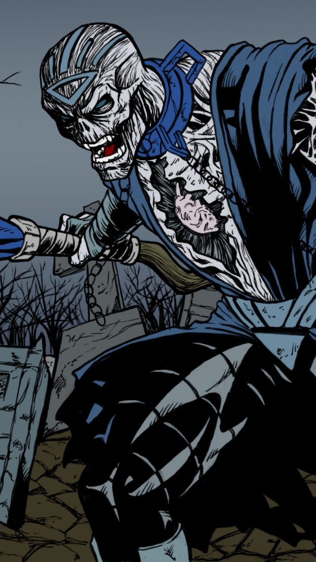 Fondo de pantalla Nekron DC Comics Supervillain 640x1136