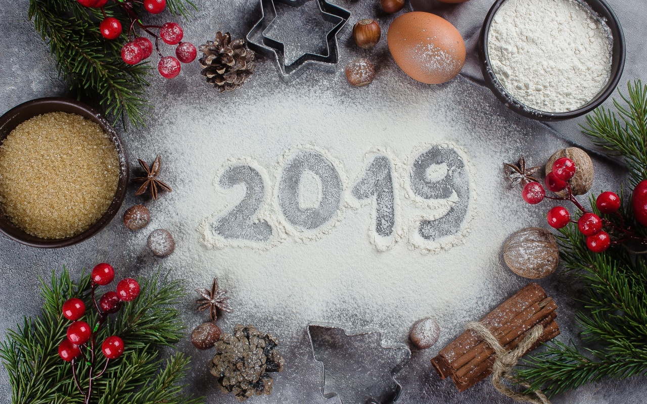 Sfondi New Year Decor 2019 1280x800