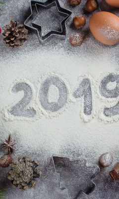 Обои New Year Decor 2019 240x400