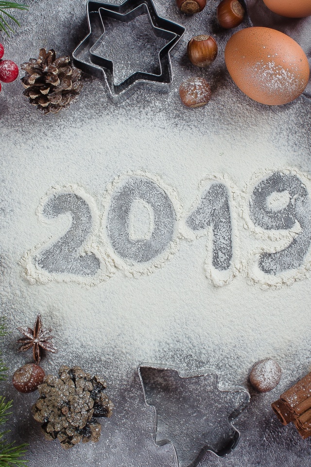 Обои New Year Decor 2019 640x960