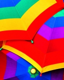 Das Colourful Umbrella Wallpaper 128x160
