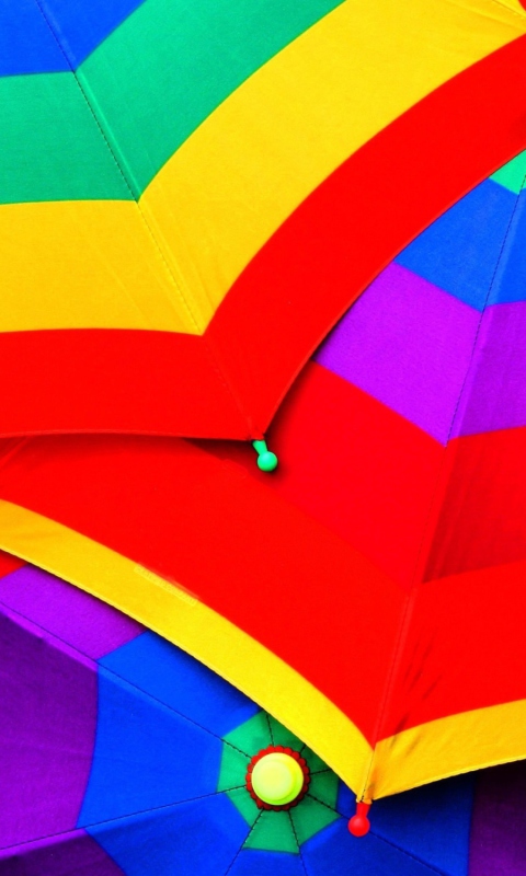 Fondo de pantalla Colourful Umbrella 480x800