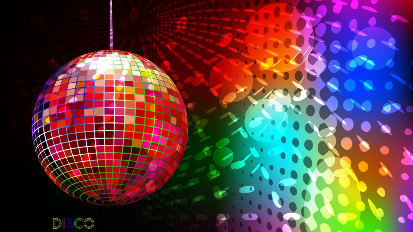 Das Disco Ball Wallpaper 1366x768