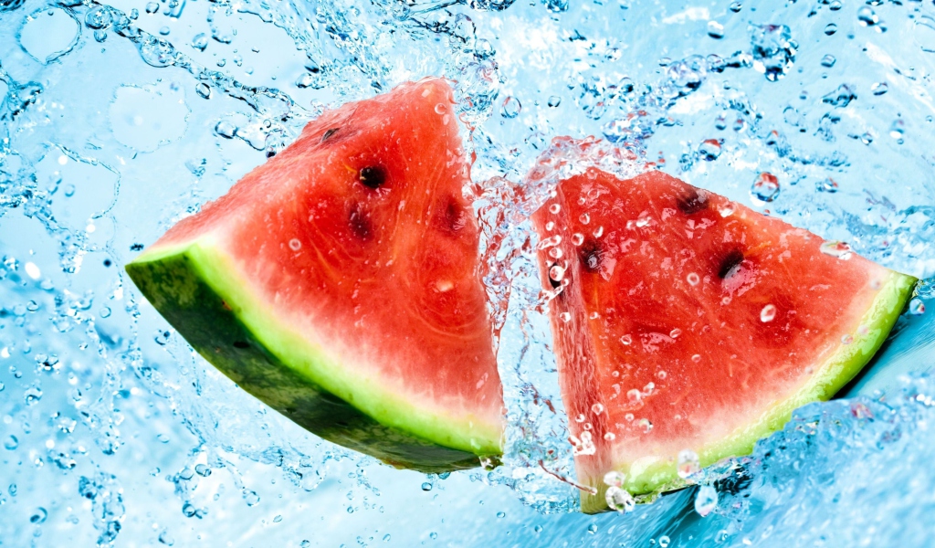 Screenshot №1 pro téma Watermelon In Water 1024x600