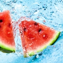 Fondo de pantalla Watermelon In Water 128x128
