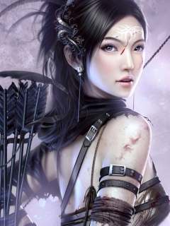 Fantasy Archer Girl screenshot #1 240x320
