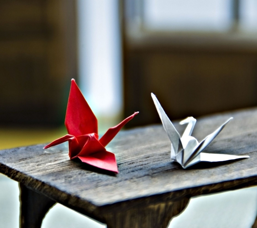 Обои Paper Origami Bird 1080x960
