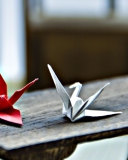 Sfondi Paper Origami Bird 128x160