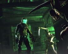 Isaac Clarke in Dead Space battle Necromorphs screenshot #1 220x176