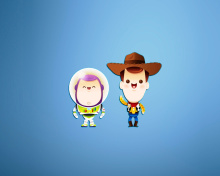 Sfondi Buzz and Woody in Toy Story 220x176