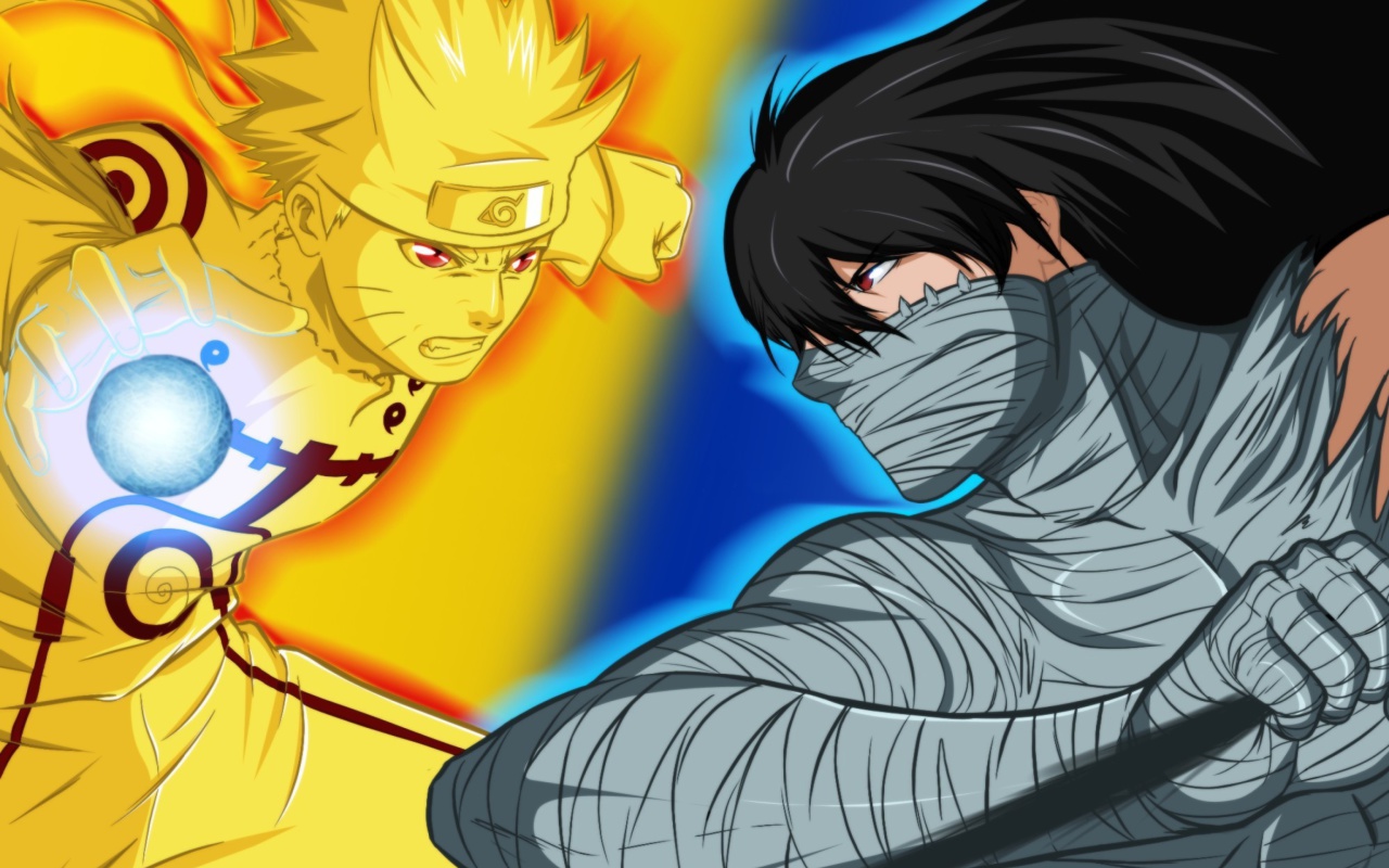 Naruto vs Ichigo wallpaper 1280x800