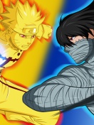 Fondo de pantalla Naruto vs Ichigo 132x176