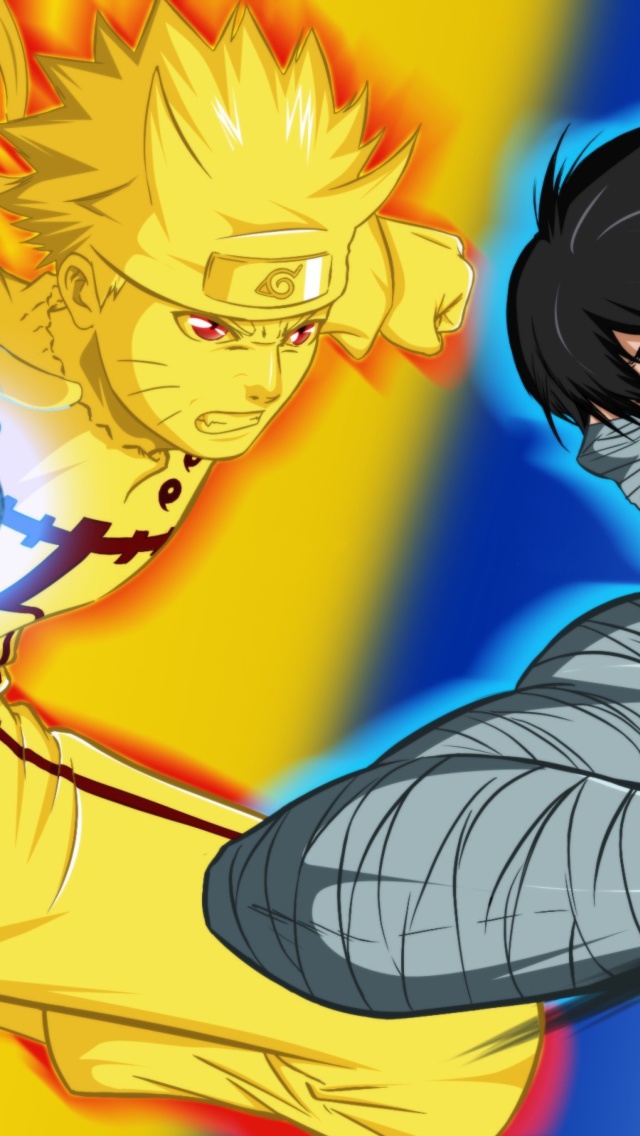 Naruto vs Ichigo wallpaper 640x1136