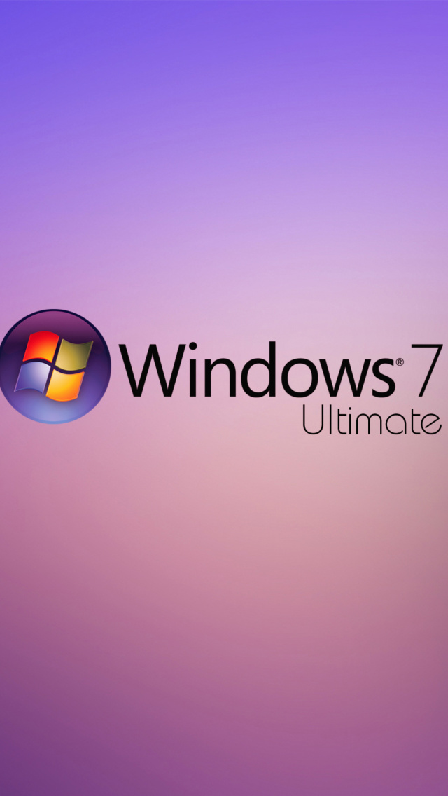 Fondo de pantalla Windows 7 Ultimate 640x1136