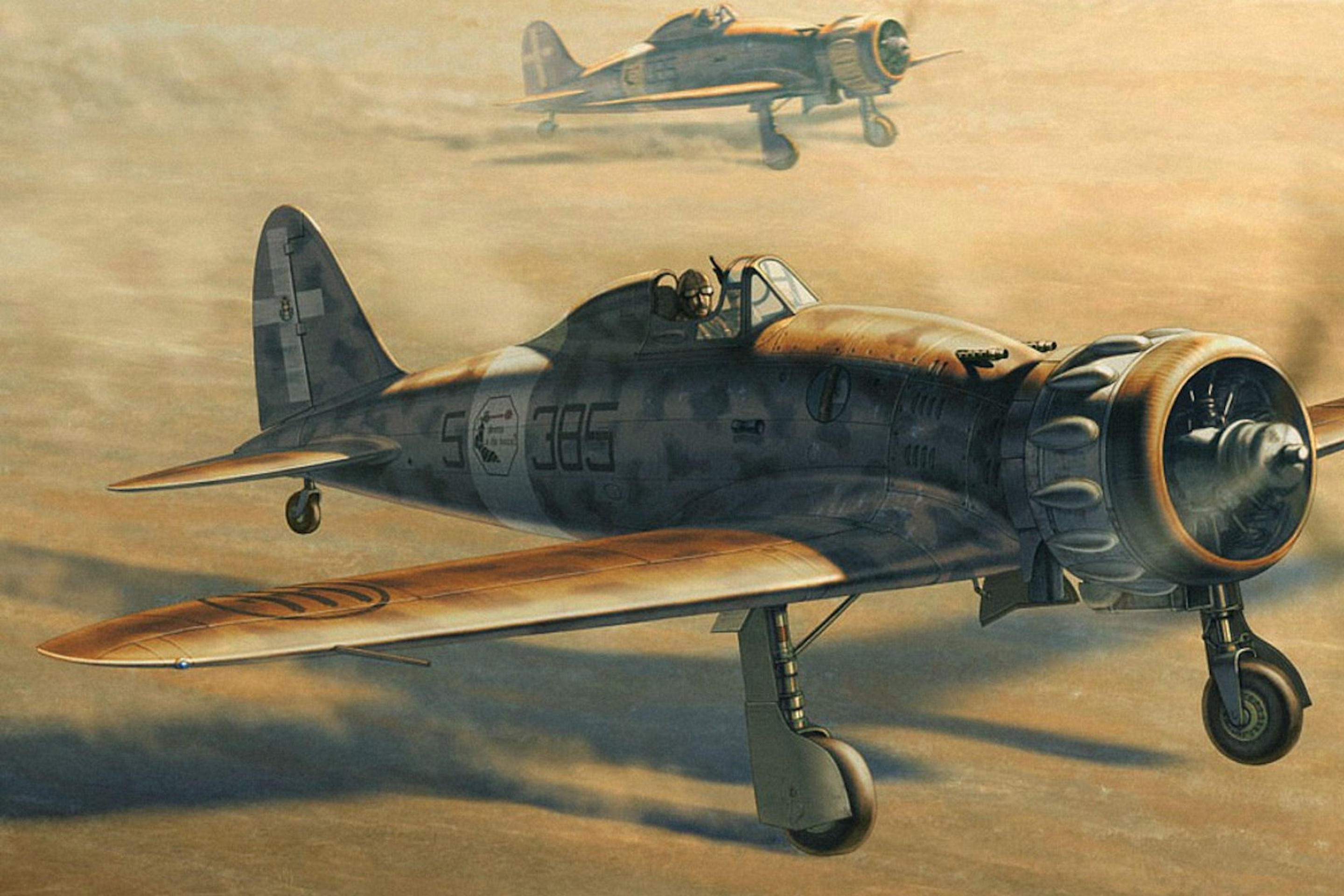 Fondo de pantalla Macchi C.200 - World War II fighter aircraft 2880x1920