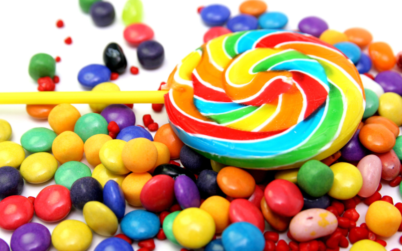 Screenshot №1 pro téma Colorful Candies 1280x800