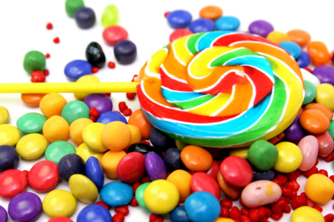 Colorful Candies wallpaper 480x320