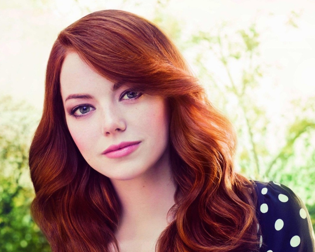 Fondo de pantalla Emma Stone Portrait 1280x1024