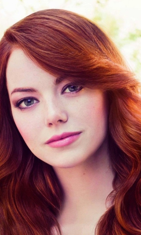 Sfondi Emma Stone Portrait 480x800