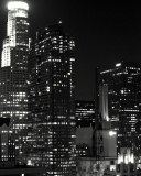 Screenshot №1 pro téma Los Angeles Black And White 128x160