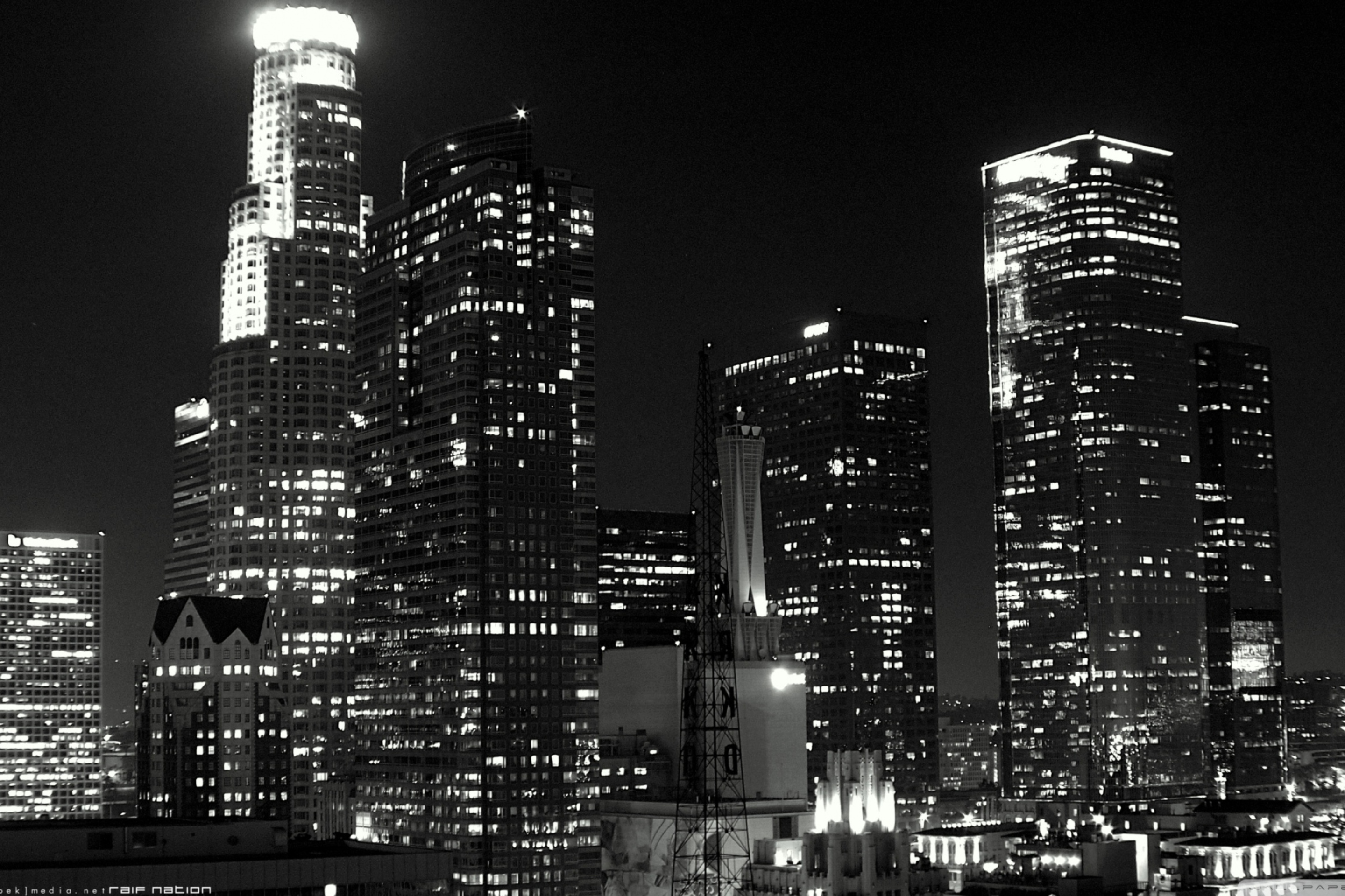 Sfondi Los Angeles Black And White 2880x1920