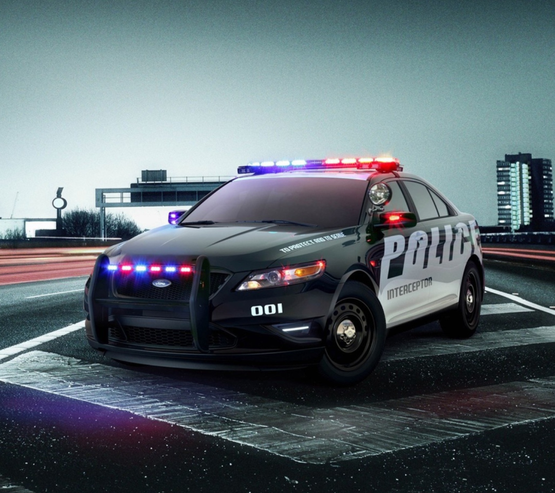 Das Ford Police Car Wallpaper 1080x960