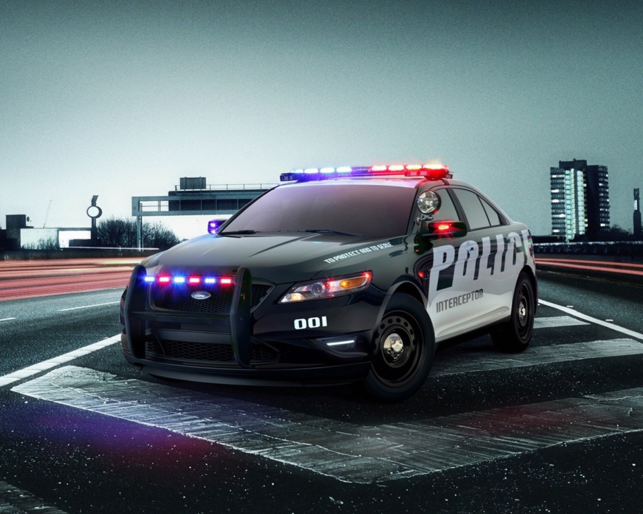 Sfondi Ford Police Car 1280x1024
