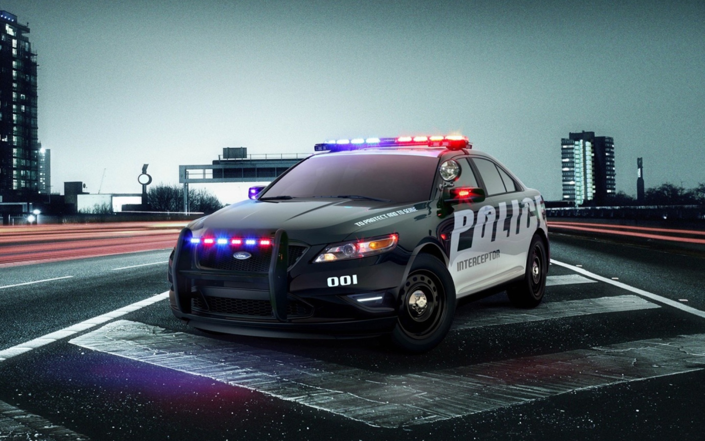 Screenshot №1 pro téma Ford Police Car 1440x900
