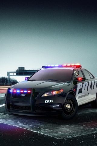 Das Ford Police Car Wallpaper 320x480