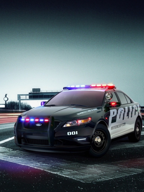 Fondo de pantalla Ford Police Car 480x640