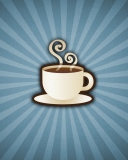 Das Cup Of Coffee Wallpaper 128x160
