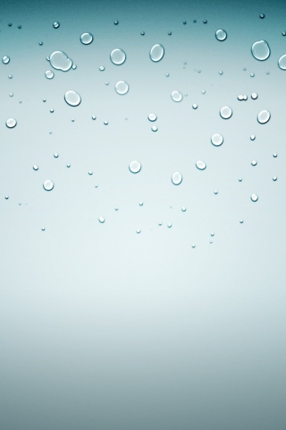 Обои Water Drops On Glass 320x480
