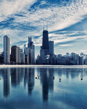 Das Chicago, Illinois Wallpaper 176x220