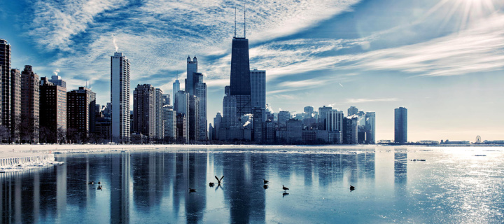 Das Chicago, Illinois Wallpaper 720x320