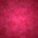 Screenshot №1 pro téma Pink Hearts And Flowers Pattern 128x128