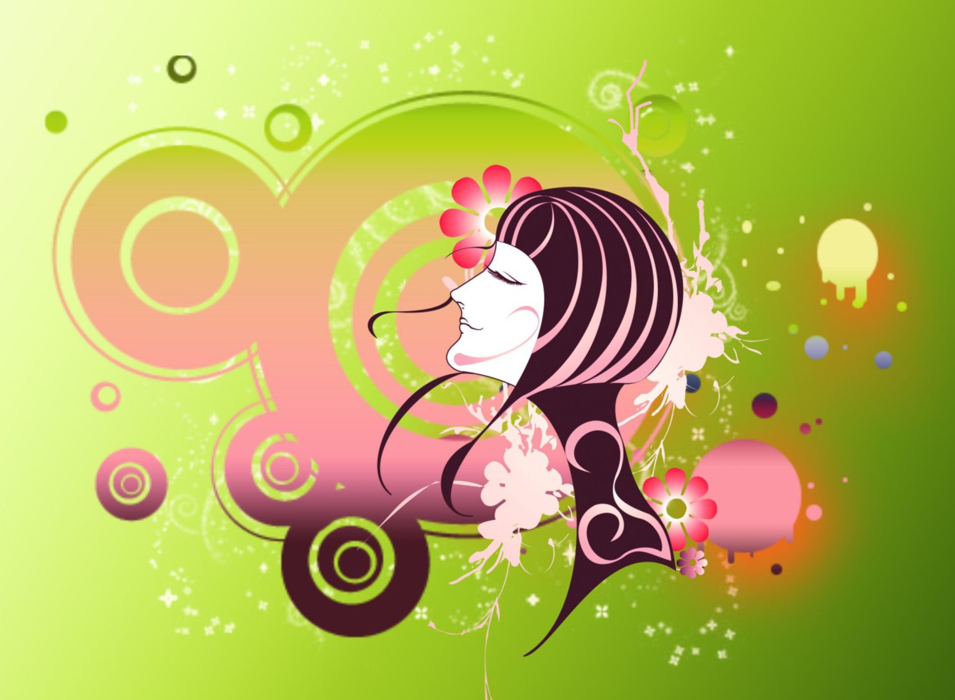 Das Cosmic Girl Wallpaper 1920x1408