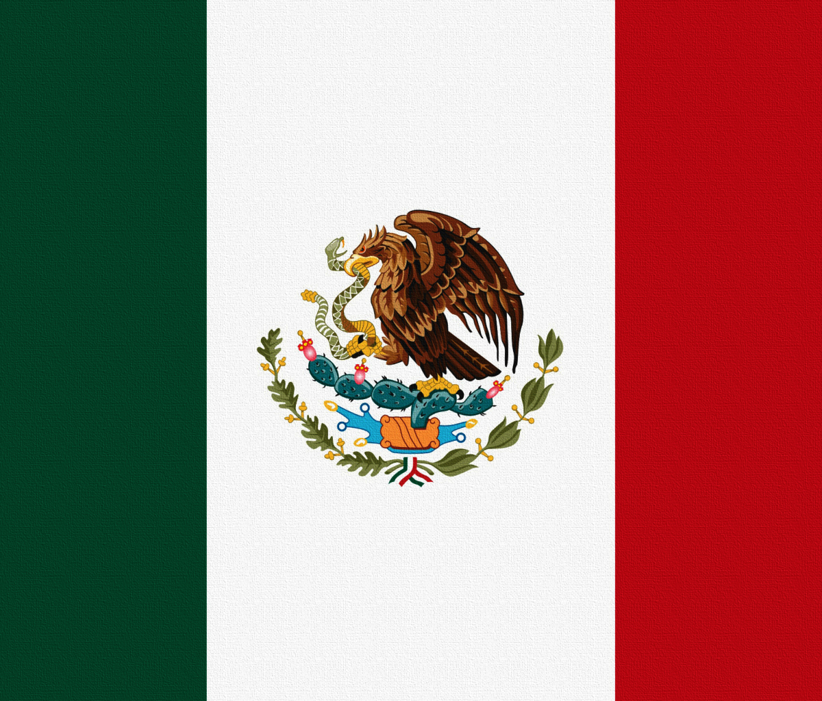 Fondo de pantalla Flag Of Mexico 1200x1024