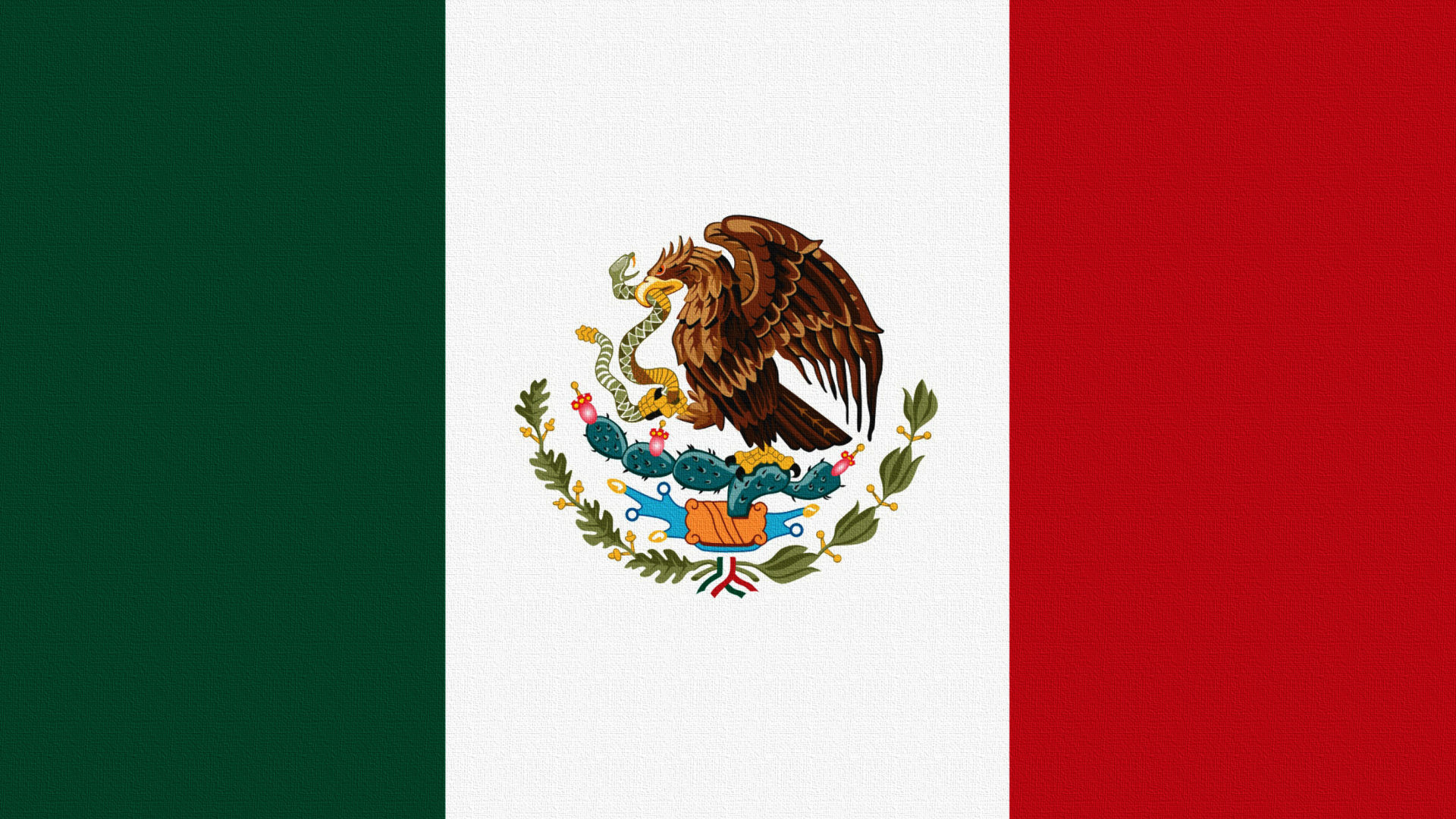 Das Flag Of Mexico Wallpaper 1920x1080