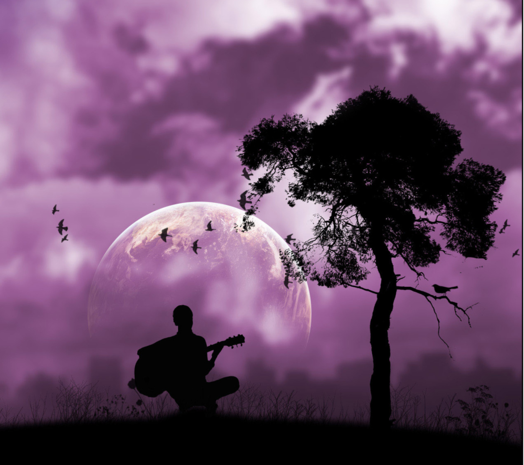Das Purple Serenade Wallpaper 1080x960